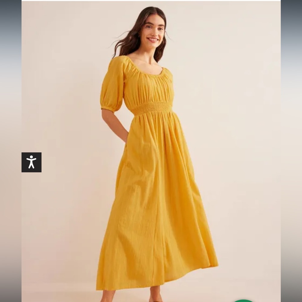 Boden Scoop Neck Maxi Dress Size 12